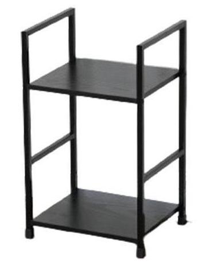 Algeria 2 tier shelf - black, , medium