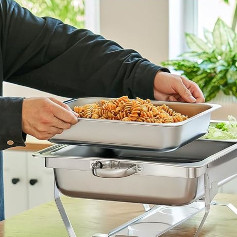 Product image: Ανοξείδωτο ρεσώ – μπεν μαρί σερβιρίσματος 4lx2 με καπάκι 64x36x24.5cm για χρήση σε μπουφέ!, , medium-null