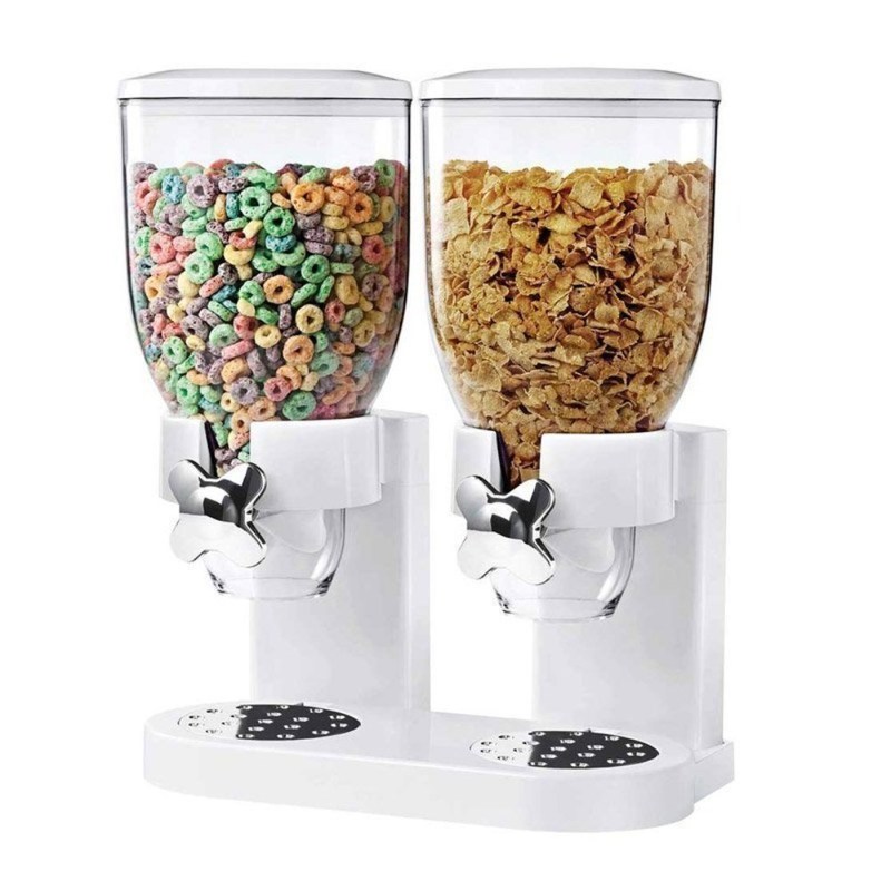 Product image: Διπλός χειροκίνητος διανεμητής δημητριακών fresh&easy χωρητικότητας 2 x 2l, cereal dispenser άσπρο, , medium-null