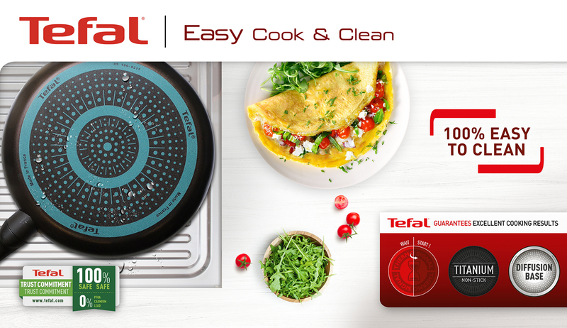 Product image: Tefal cook n clean wokpan 28cm, , medium-null