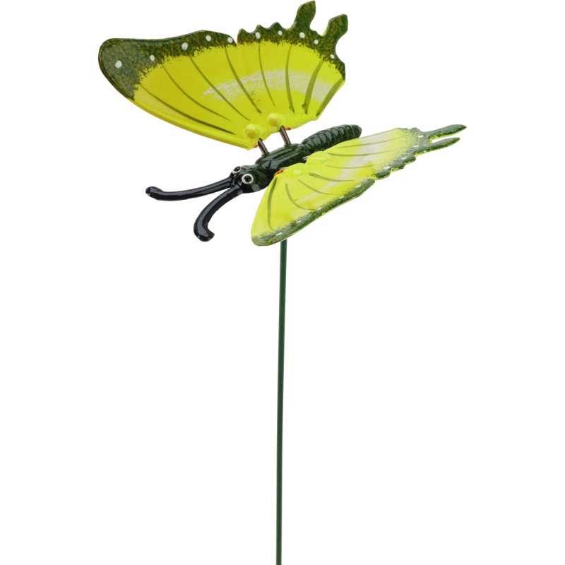 Butterfly decorative garden stick - assorted colors, , medium-null