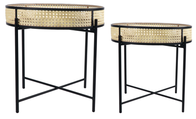 Kodu montreal rattan side table 2pcs