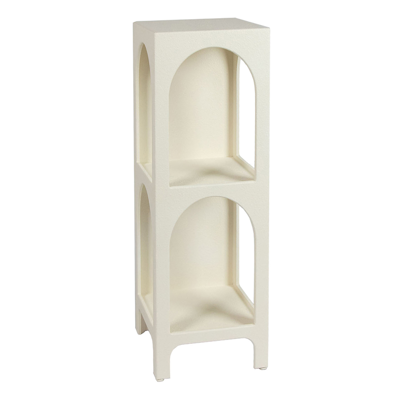Wooden white shelf, , medium image number null