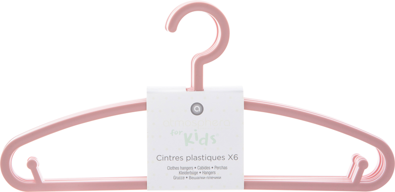 Product image: Atmosphera kids hanger set6 pink, , medium-null