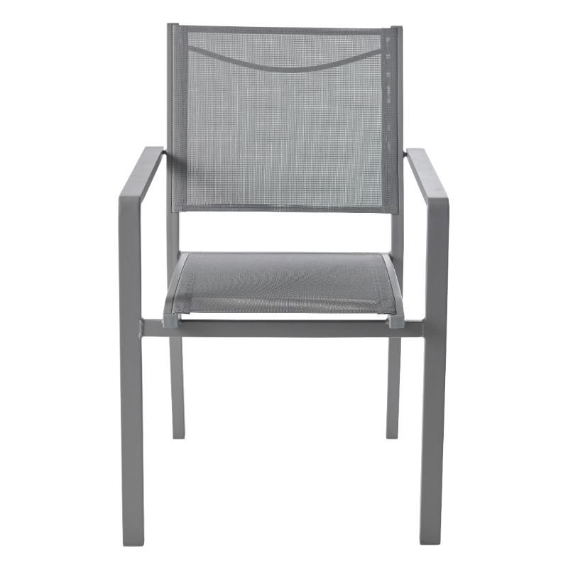 Product image: Goodhome moorea καρεκλα απο αλουμινιο - γκρι, , medium-null