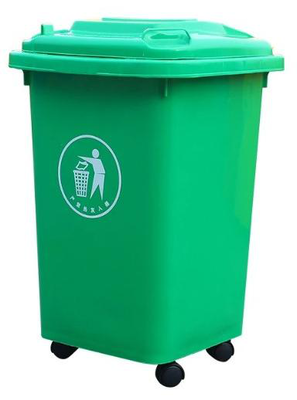Bidone bin with wheels 30l - green, , medium