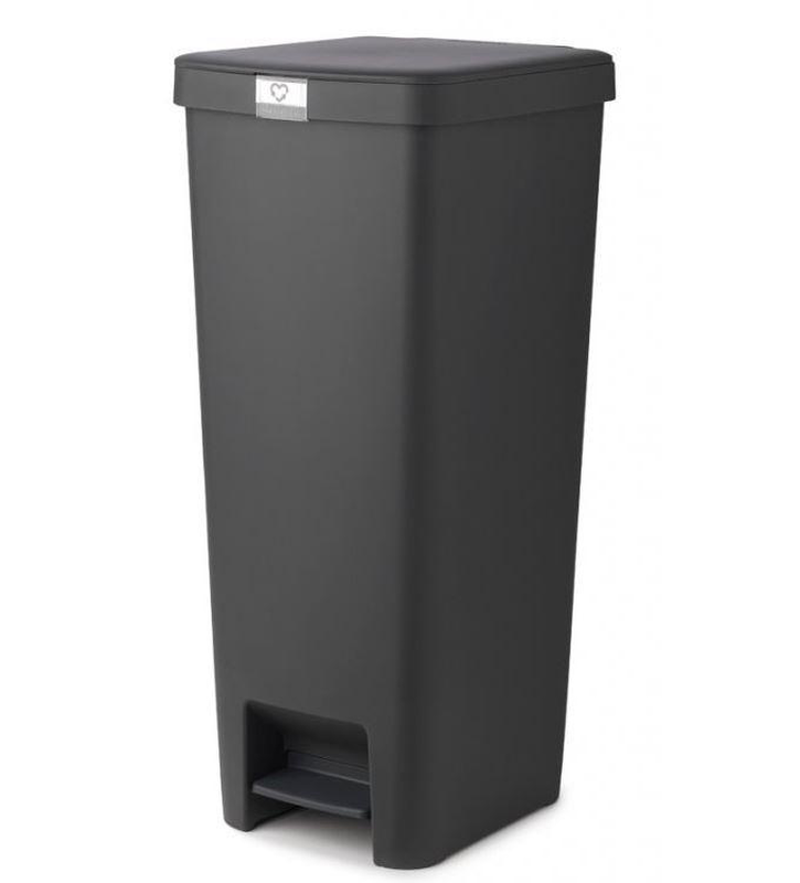 Brabantia stepup pedal bin 40l - dark grey, , medium image number null