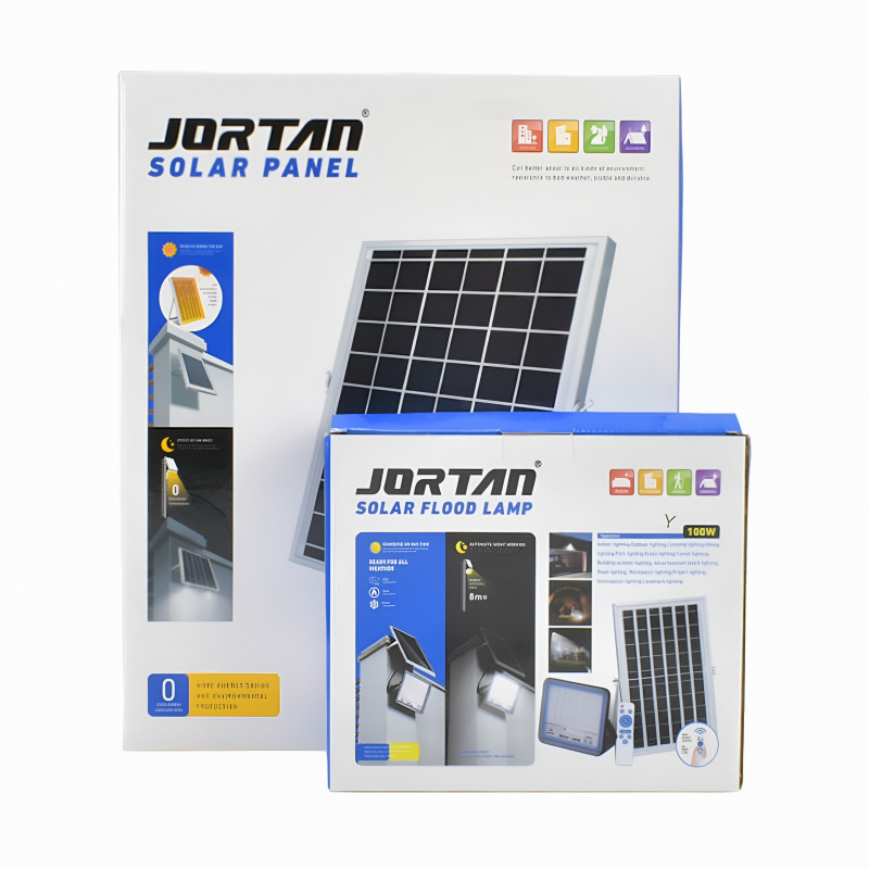 Product image: Αδιάβροχος ηλιακός προβολέας jortan 100w flat led 3500lm, , medium-null