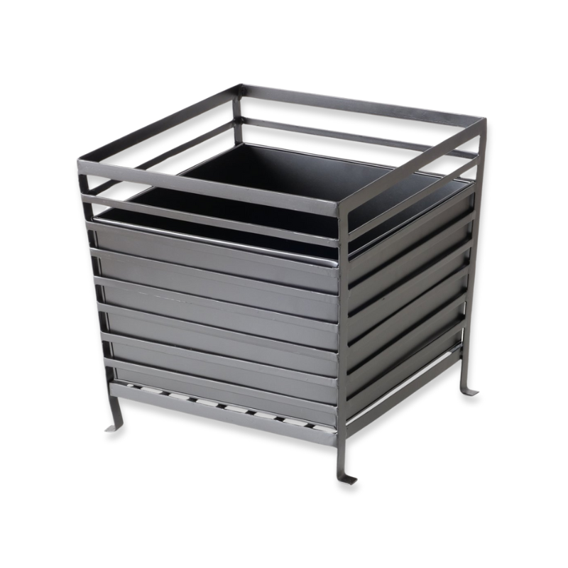 Boltze iron black fire basket 40x40cm image number null