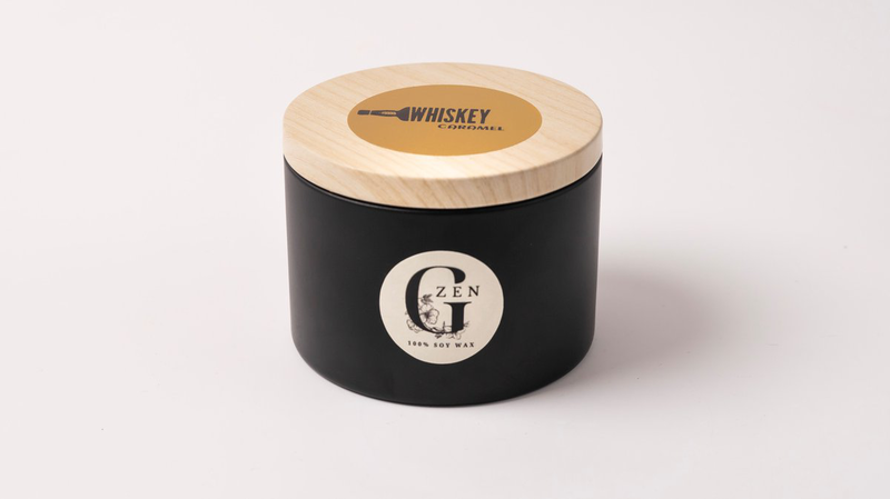 Soy scented  candle | 225gr | Whiskey Caramel-null