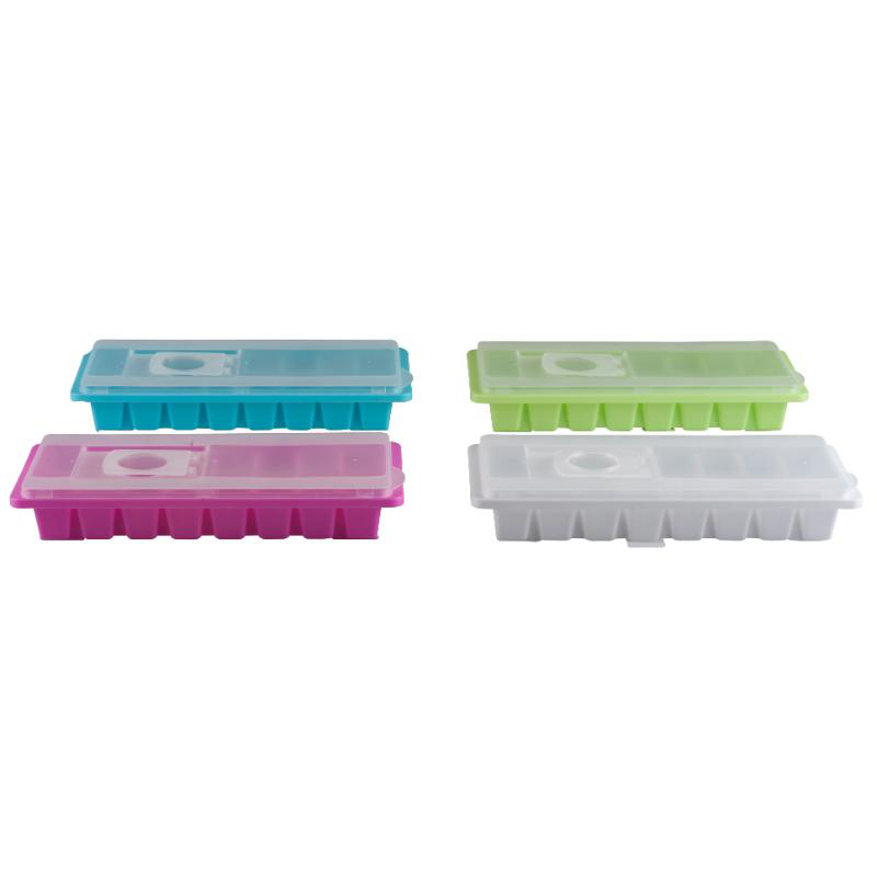 Ice cube tray with lid - assorted colors, , medium image number null