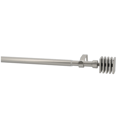 Mobois curtain rod set opera d19-16 120-210cm nickel mat