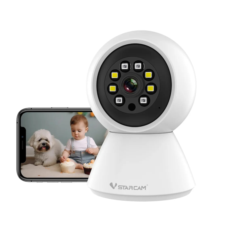 Vstarcam indoor 3mp HD pan & tilt cut dome night vision, , medium image number null
