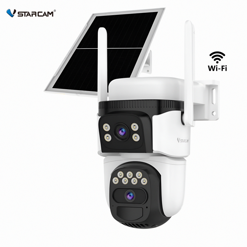 Vstarcam ηλιακή Wi-Fi κάμερα cb621dr dual lens 3mp Wi-Fi sd ptz ip66, , medium-null