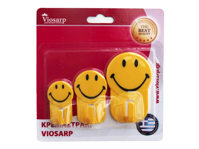Viosarp wall hanger 3 pcs design emoticon