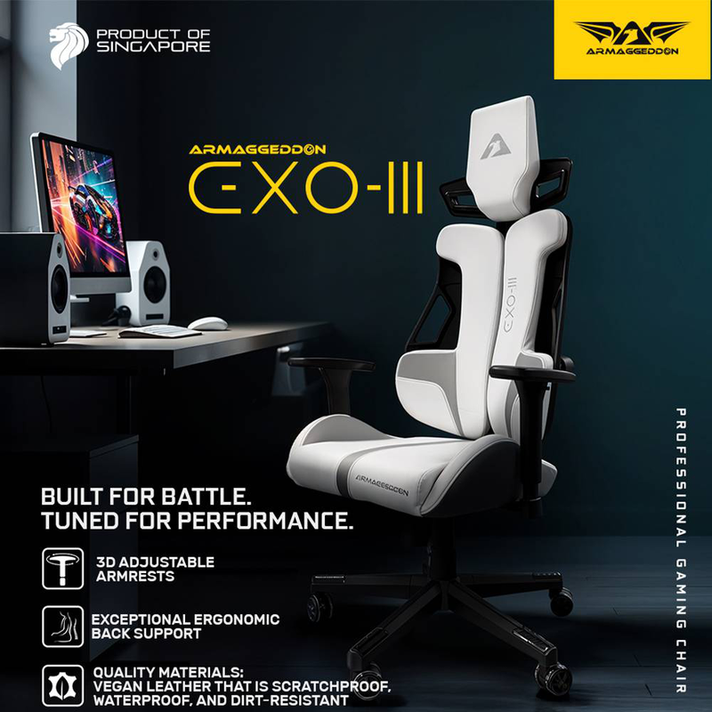 Armaggeddon gaming chair pu leather exo-III gravity-null