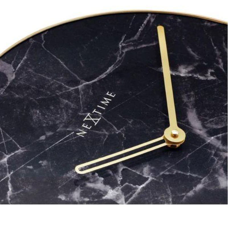 Product image: Nextime wall clock 40 cm - glass/metal , 'marble', , medium-null