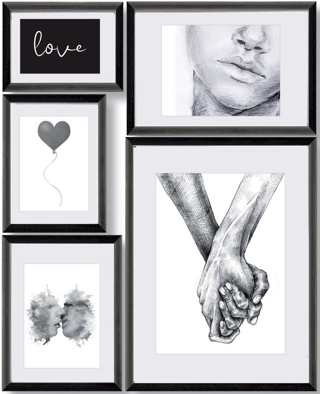 The wall photoframe collage set 5pcs, , medium-null