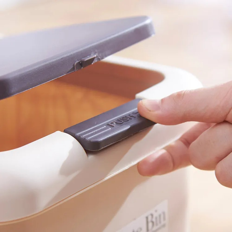 Product image: Κάδος απορριμμάτων κουζίνας πλαστικός μπεζ με πεντάλ 20 λίτρα, , medium-null