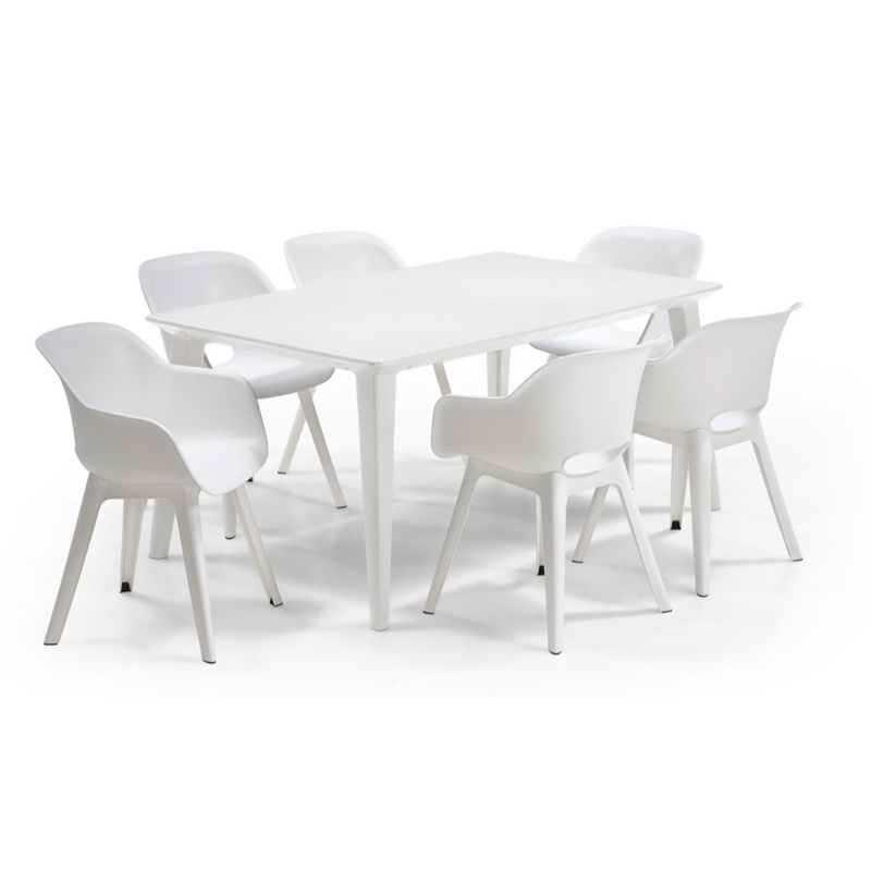 Keter akola outdoor chair 68x59x80cm - white, , medium-null