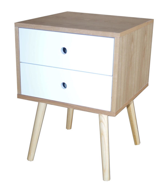 Orlando bedside table 40x40x57cm - white, , medium-null