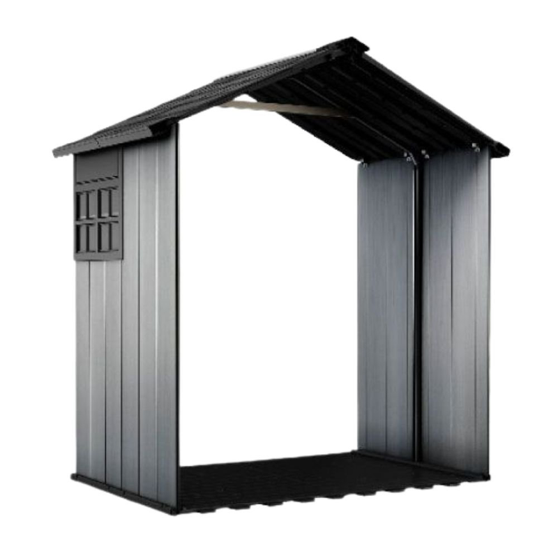 Product image: Keter oakland αποθήκη κήπου 7.5x15ft με ενσωματομένο δάπεδο, φεγγίτη, 3 παράθυρα & σετ επέκτασης 242 x 230 x 126 cm, , medium-null