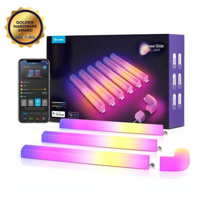 Govee glide rgbic wall light (6tubes+1curve), , medium-null