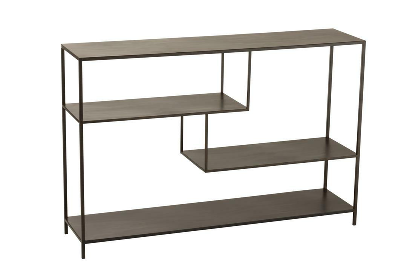 Rack low irregular levels metal black, , medium-null