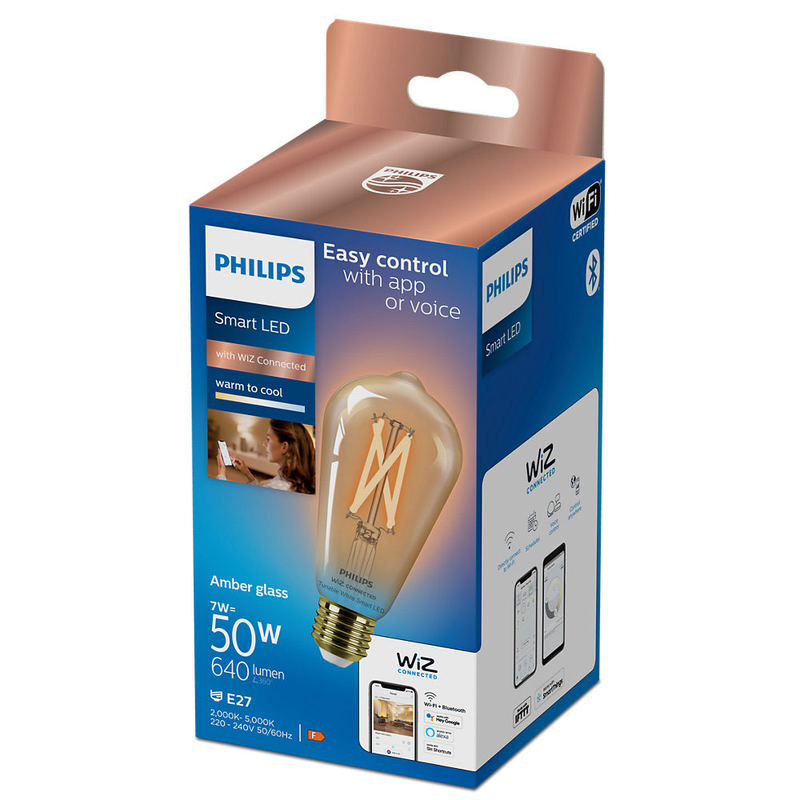 Wiz smart led bulb-wiz connected 50w st64 e27 920-50, , medium image number null