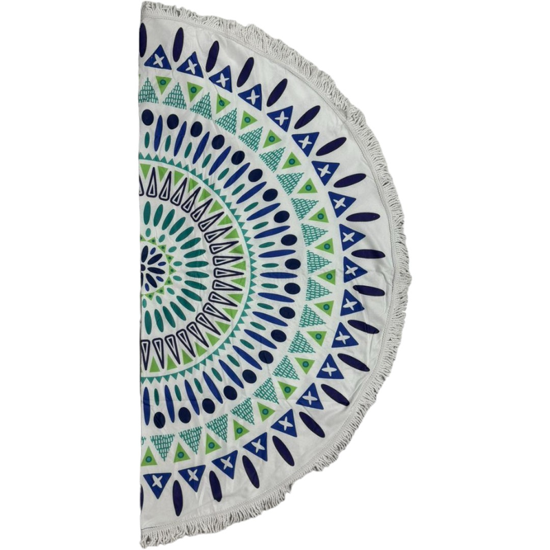 Beach towel round microfibre 150cm #ag203-null