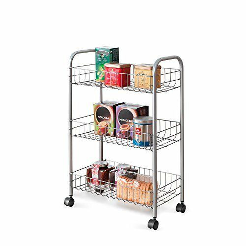 Metaltex 340103 lugano 3-tier trolley, , medium-null