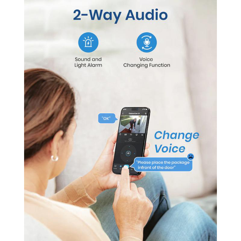 Aosu 2k outdoor surveillance camera 360&deg;, , medium-null