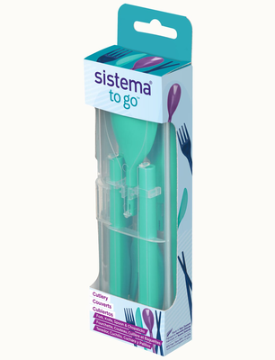 Sistema togo cutlery, Minty Teal,ocean Blue, medium