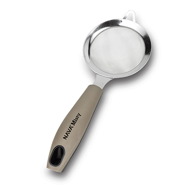 Nava misty stainless steel strainer 9cm, , medium