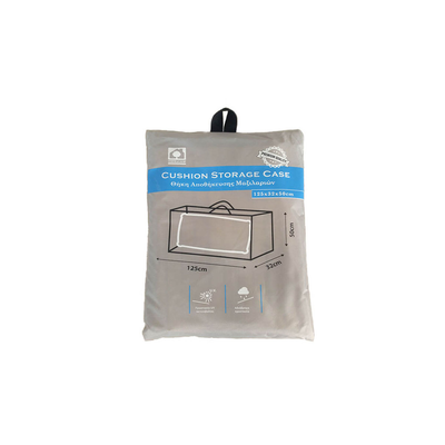 Home & camp cusion storage case 125 x 32 x 50cm gray, Grey, medium