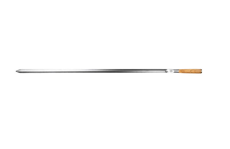 Forged churrasco olive skewer v-shape 70cm, , medium-null