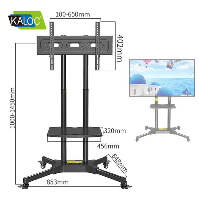 Kaloc klc-131a/b TV-trolley (stand-alone), , medium image number null