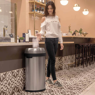 Semi-round open can 60l