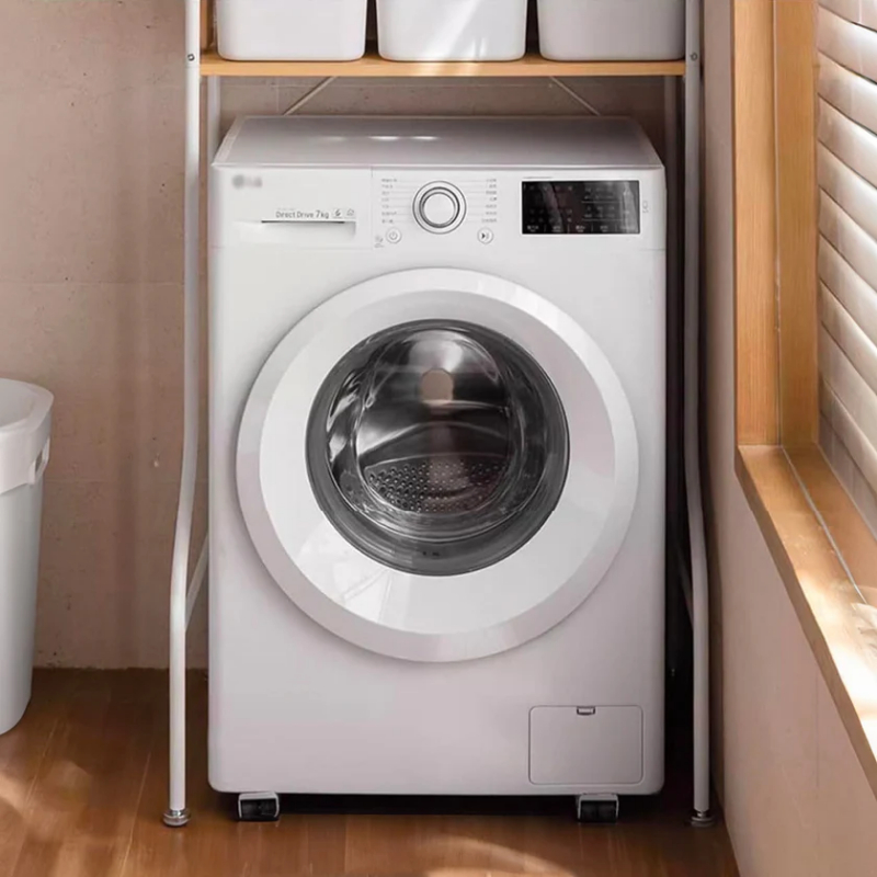 Feridras shelf above washing machine with three shelves - white, , medium-null