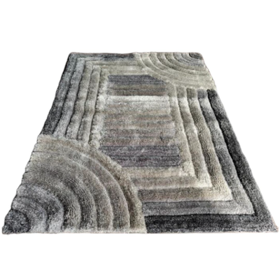 3d shaggy rug #ad-23, Darkgrey, medium