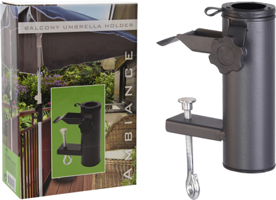 Umbrella holder for on balcony