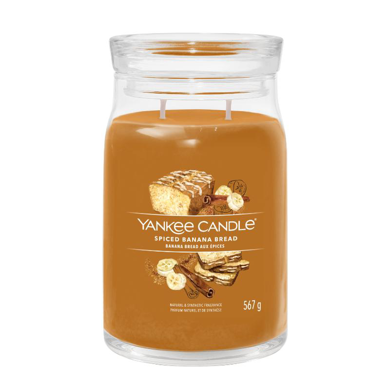Yankee signature large jar spiced banana bread, , medium-null