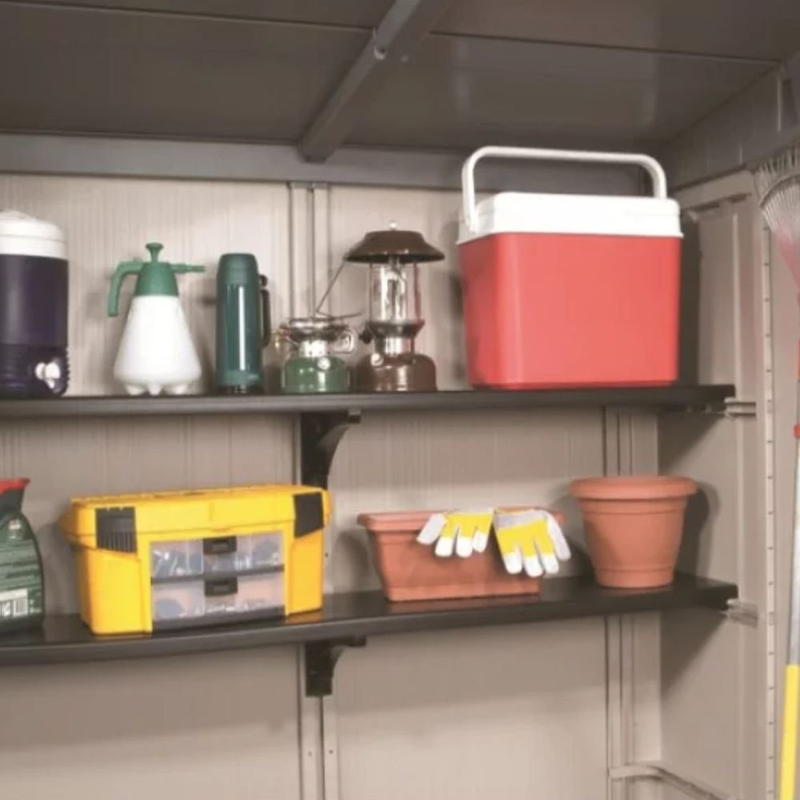 Product image: Keter factor 6′  σετ με 2 ράφια & 4 βραχίονες στήριξης 164x33cm, συμβατό με αποθήκες factor 6×3 / 6×6 / 8×6, , medium-null