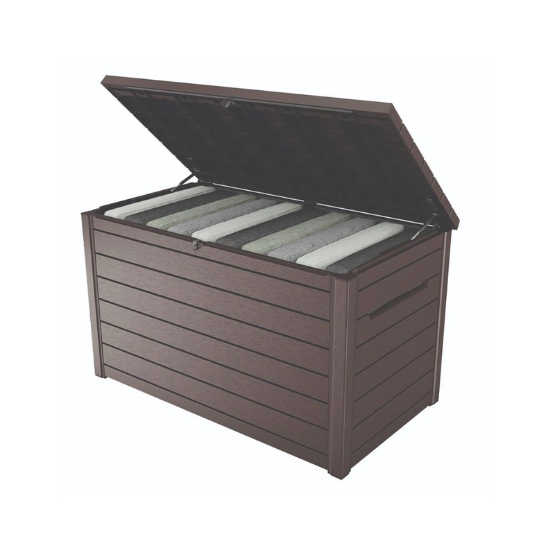 Product image: Keter ontario κουτί αποθήκευσης 870l καφέ ιδανικό για αποθήκευση εργαλείων, μαξιλαριών, παιχνιδιών ή και εξοπλισμού κήπου, , medium-null