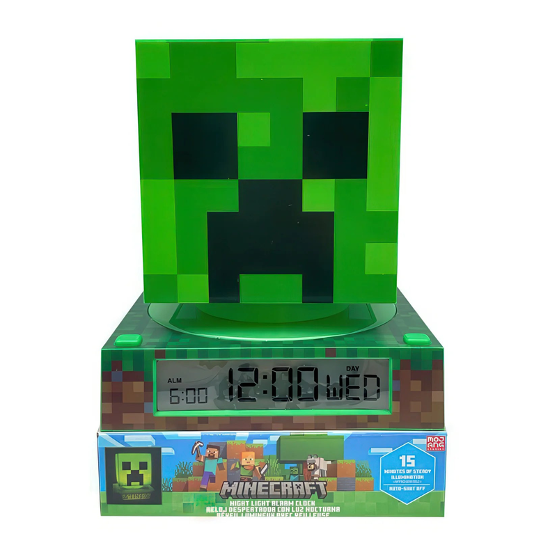 Minecraft 3d lamp with alarm clock, , medium image number null
