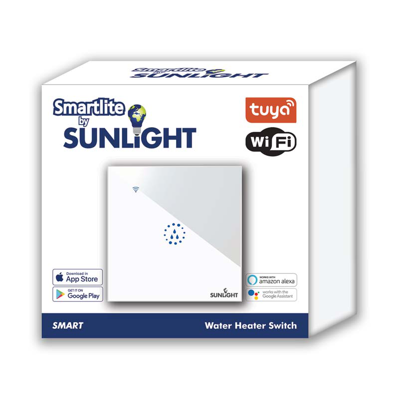 Product image: Sunlight smart water heater switch 20amp load (4400w) Wi-Fi tuya app, , medium-null