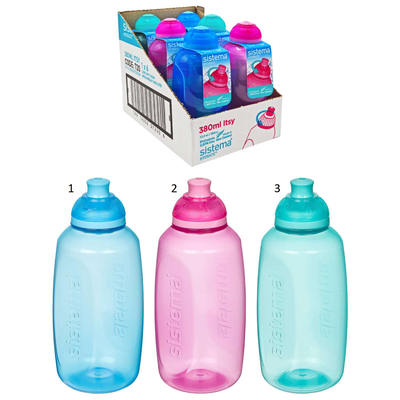 Sistema hydrate itsy bottle 380ml 3 assorted colors