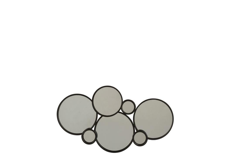 Mirror 6 circles black, , medium-null