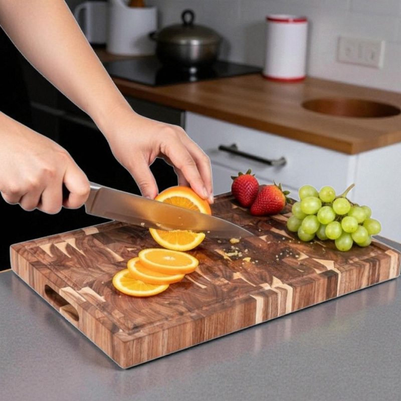 Cutting board acacia 44x30x4cm, , medium-null
