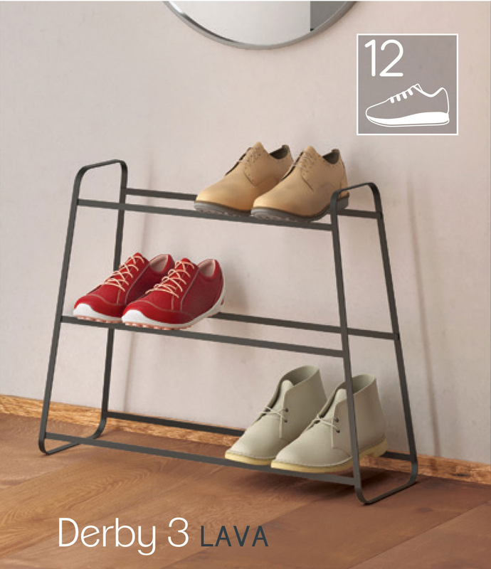 Product image: Metaltex derby shoe rack 3-tier 57x18x45cm, , medium-null